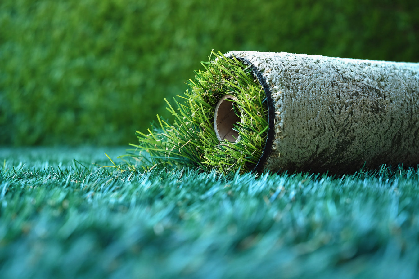 Synthetic lawn turf in San Juan, TX